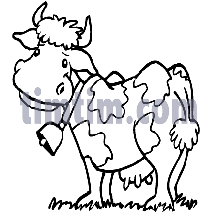 441x436 Free Drawing Of A Cow Bw 2 From The Category Farm Animals Amp Ranch