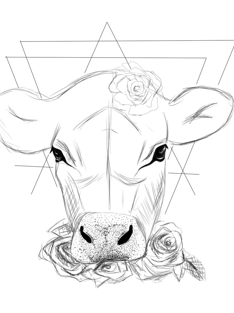 774x1032 Cow Tattoo By Annwolvesbain Ink Cow Tattoo, Cow