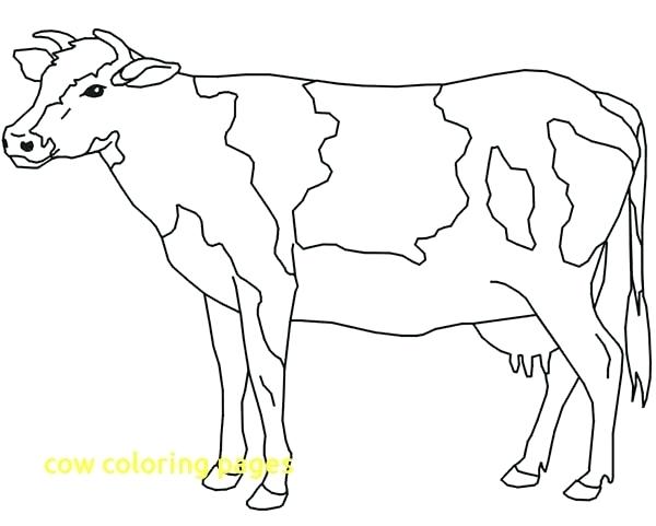 600x481 Cow Coloring Book Also Cow Coloring Pages 48