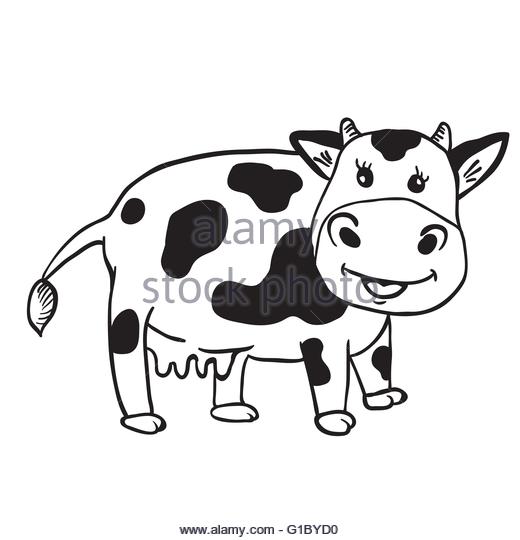 520x540 Cow Horns Stock Vector Images