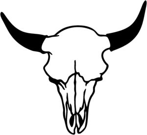 300x276 Cow Skull Decal St 1 Vinyl Truck Window 6