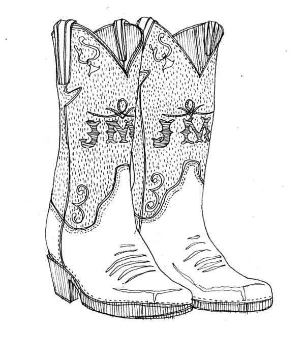 Cowboy Boot Drawing at GetDrawings | Free download