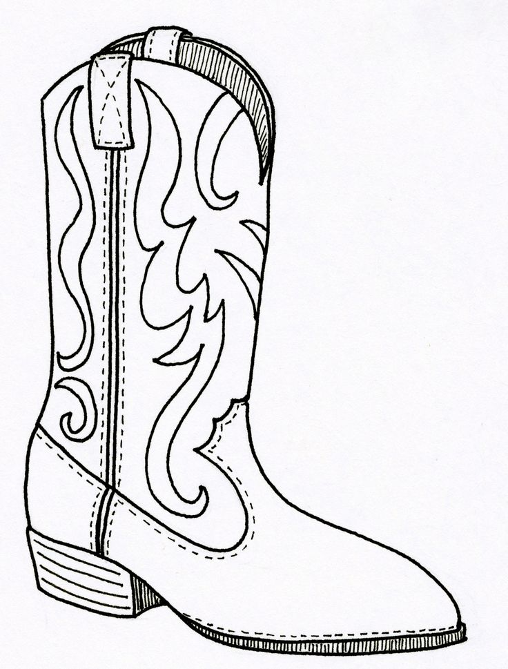 736x969 Cowboy Hat Coloring Pages 6739 Bestofcoloring Com Boots