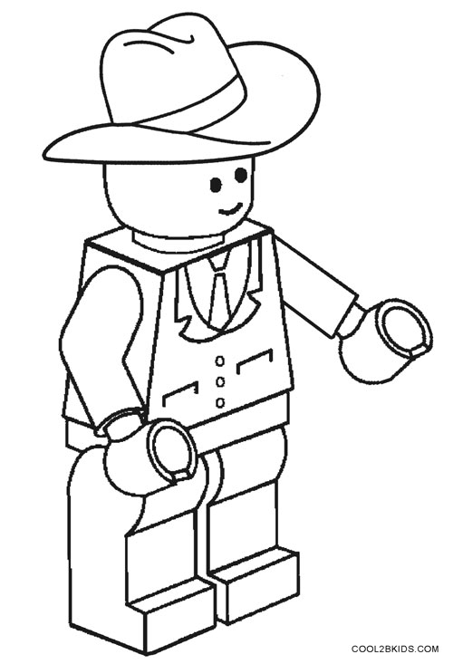500x733 Printable Cowboy Coloring Pages For Kids Cool2bkids
