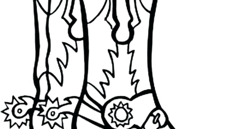 750x425 Cowboy Boots Coloring Pages X Cowboy Boots Coloring Sheets