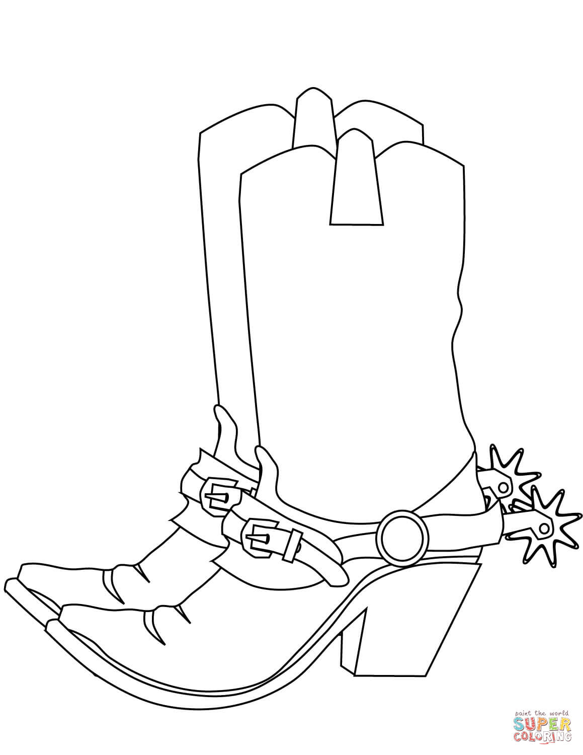 1159x1500 Western Boots Coloring Page Best Of Cowboy Boot Glum Me