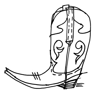 400x406 Alanna Cavanagh New Sketch Cowboy Boot Gift Ideas