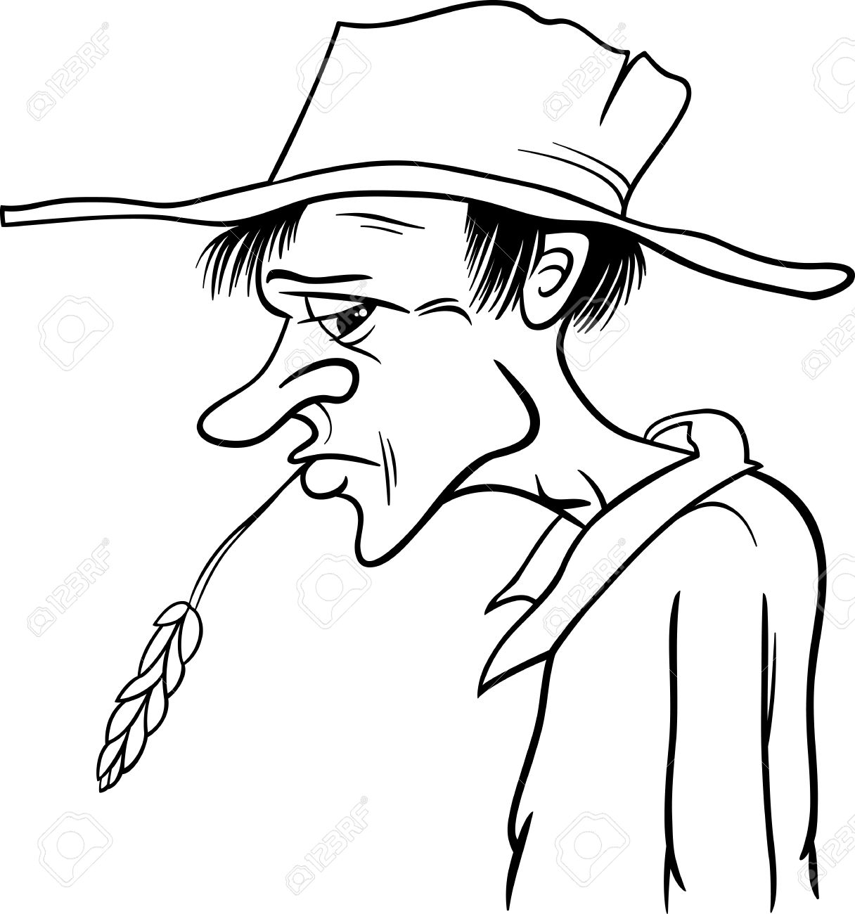 Cowboy Cartoon Drawing