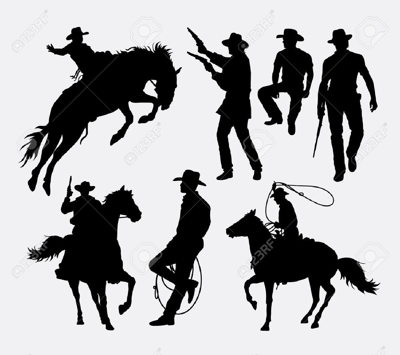 1300x1156 Cowboy Activity Silhouettes. Good Use For Symbol, Logo, Web Icon