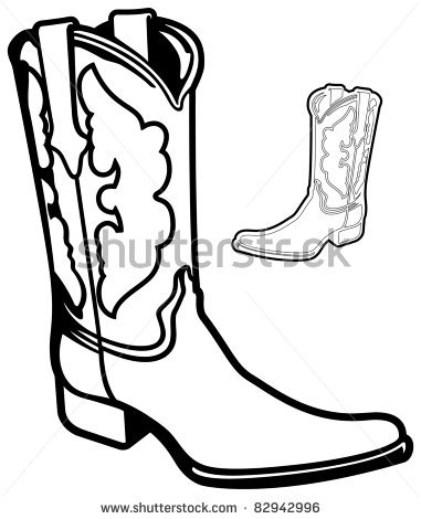 381x470 Cowboy Boots Clipart Black And White Clipart Panda