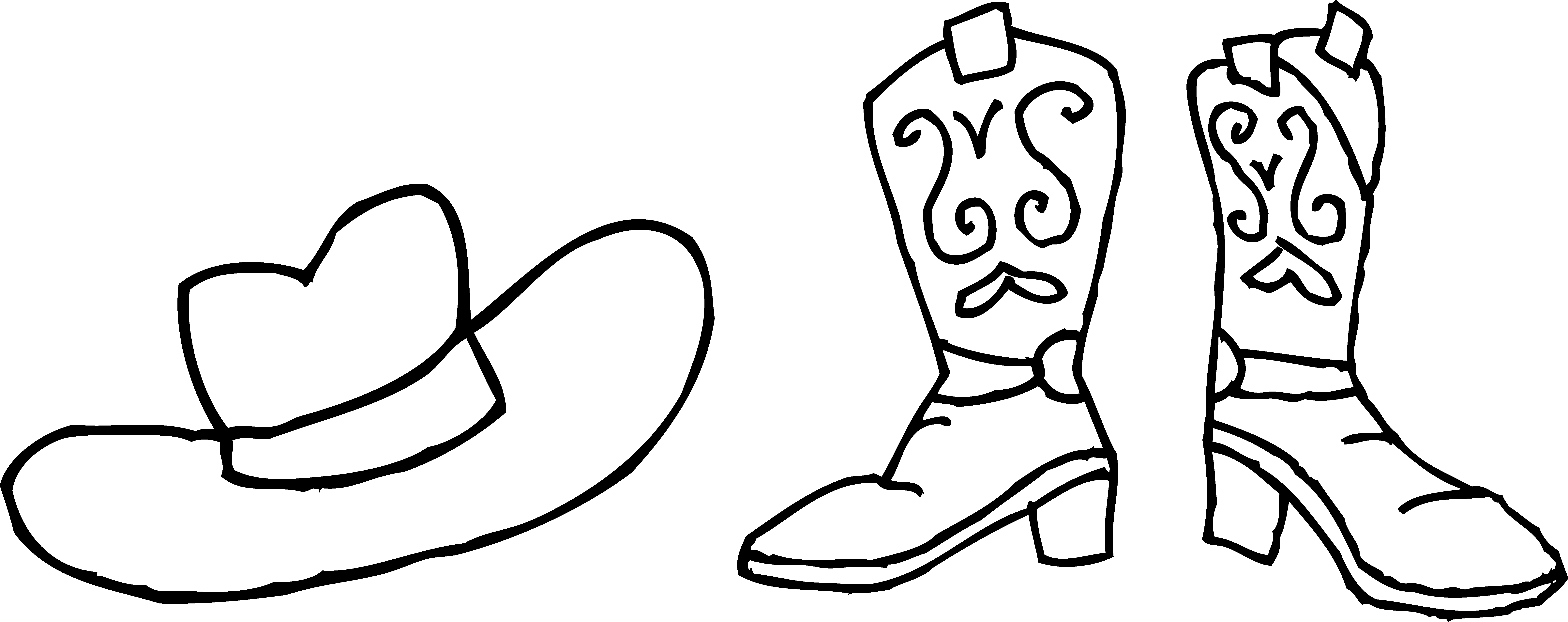 7944x3150 Cowboy Boots Coloring Pages Coloring Page For Kids