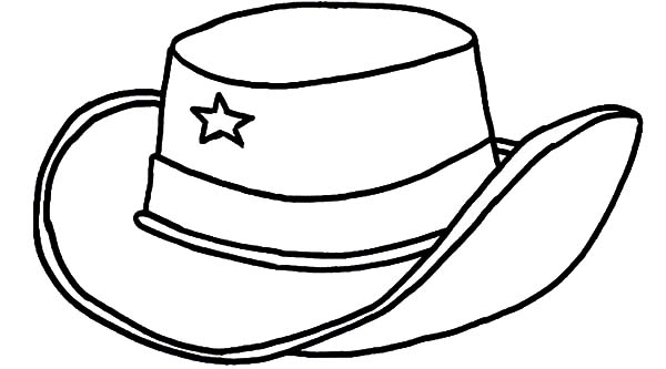 600x333 Cowboy Hat Coloring Pages