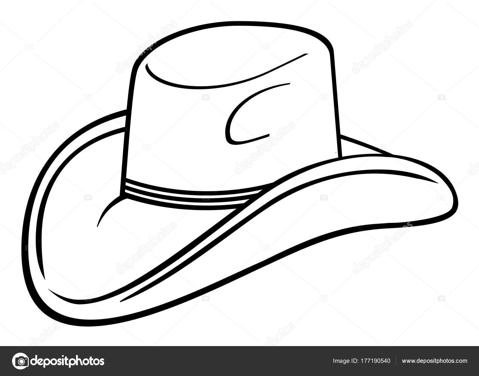 1600x1257 Cowboy Hat Drawing Vector Eps Stock Vector Leonardo255