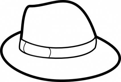 425x290 Hat Clipart Black And White Letters Format