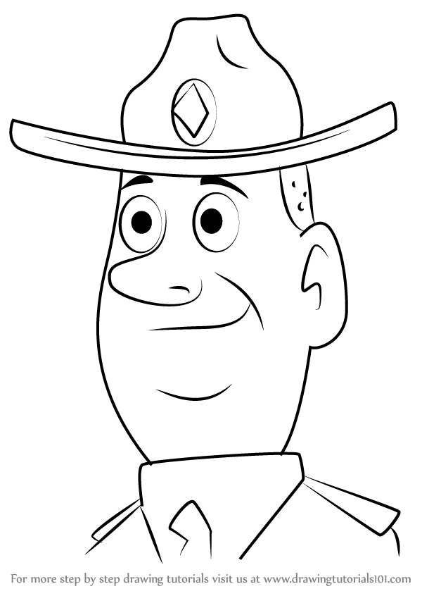 600x846 Step By Step How To Draw Ranger Bart From Pound Puppies