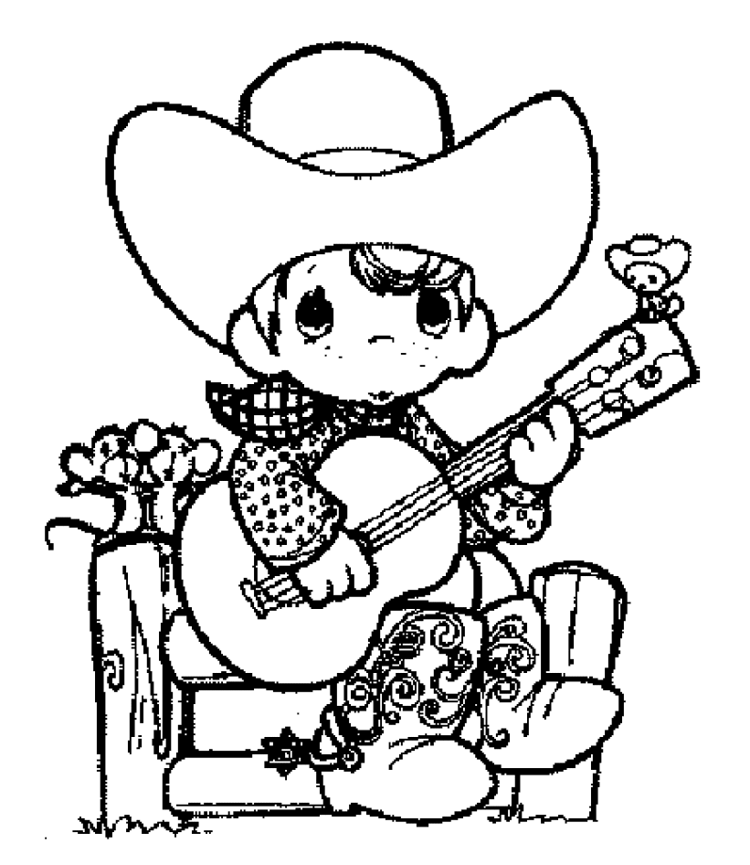 821x946 Free Printable Cowboy Coloring Pages For Kids