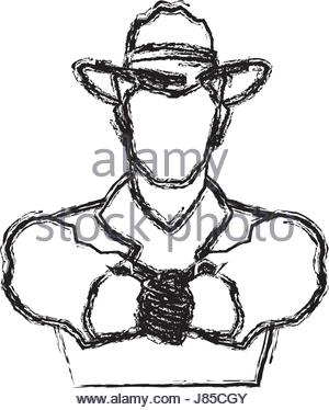 300x374 Cowboy Hat Sketch Stock Vector Art Amp Illustration, Vector Image