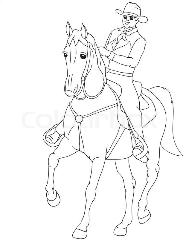 612x800 Cowboy Stock Vector Colourbox