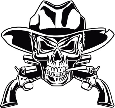 Cowboy Skull Drawing at GetDrawings | Free download