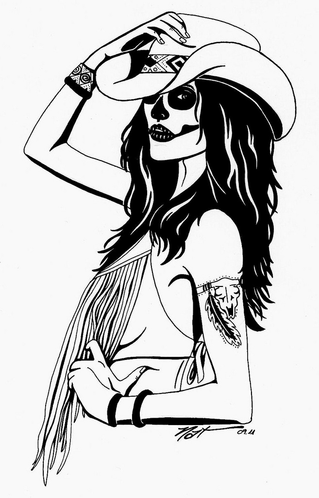 657x1024 Cowboy Skull Nat Hanss