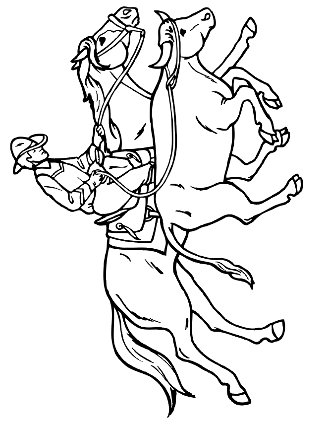 660x854 Cowboy Color Pages Many Interesting Cliparts