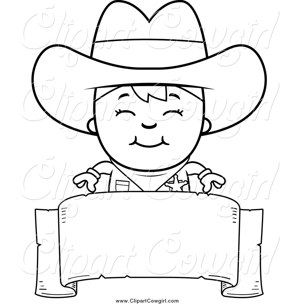 1024x1044 Cowboy Clipart Black And White