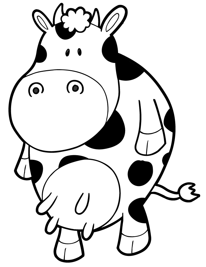 670x867 Cows Coloring Pages