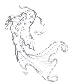 236x286 Koi Fish Drawings In Pencil