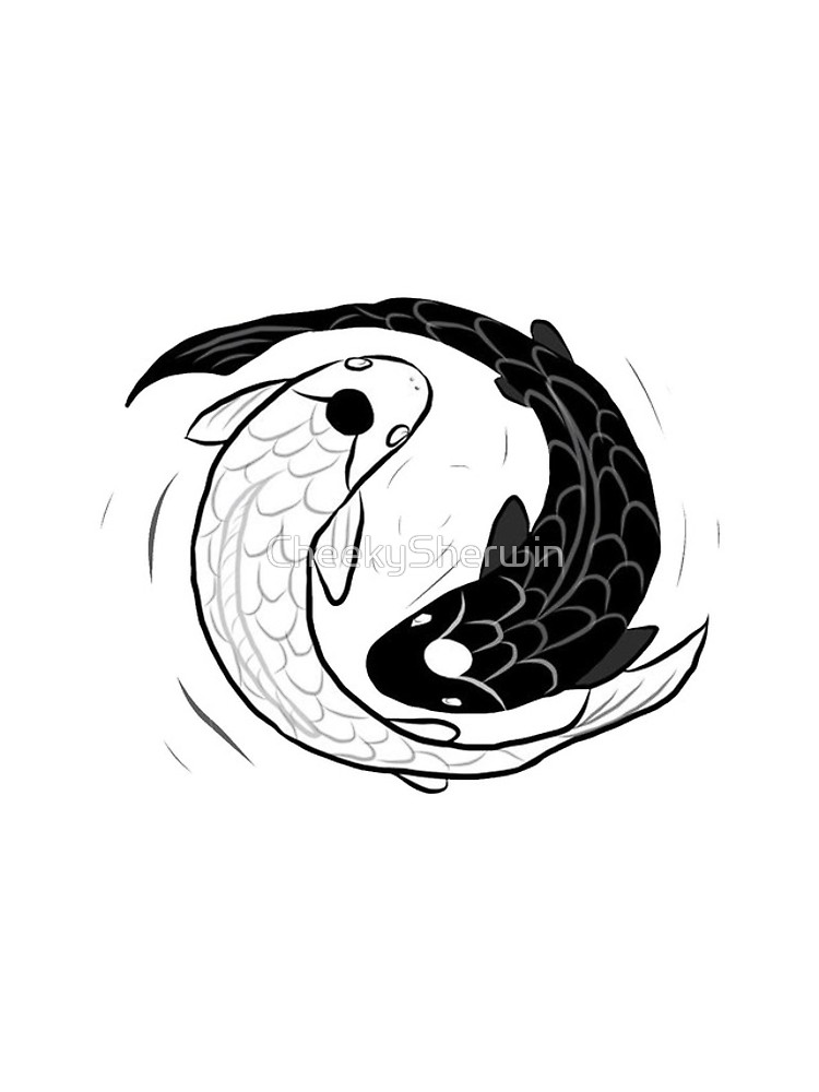 750x1000 Ipad Drawing Of Koi Fish Ying Yang Iphone Cases Amp Skins By