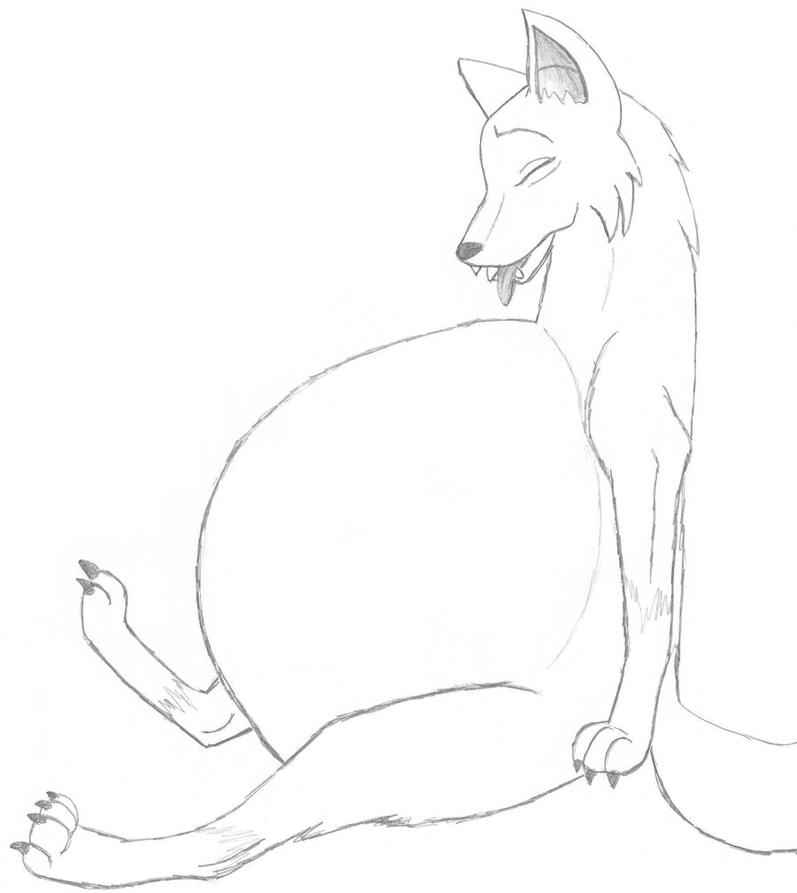 900x1008 Coyote Pregnant By Bellybabe22