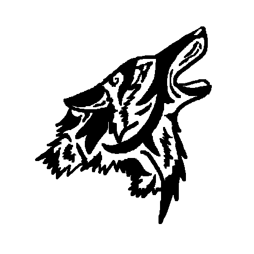 500x500 Free Coyote Howl Tribal Design By Louawolf