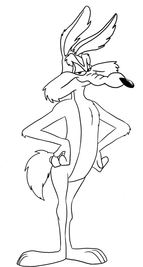 482x900 Coyote Coloring