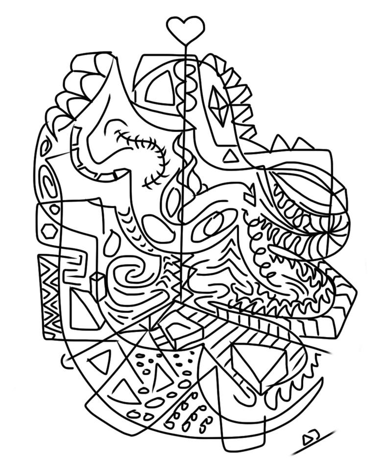 770x959 Saatchi Art I Love Drawing. Drawing By David John