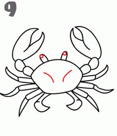 236x275 How To Draw A Crab Step By Step 5 Art Drawing