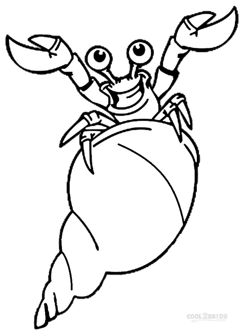 850x1154 Printable Hermit Crab Coloring Pages For Kids Cool2bkids