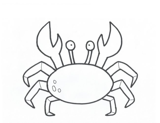 650x500 Crab Coloring Sheets For Kids Nice Coloring Pages For Kids