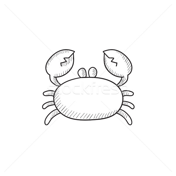 600x600 Crab Sketch Icon. Vector Illustration Andrei Krauchuk (Rastudio