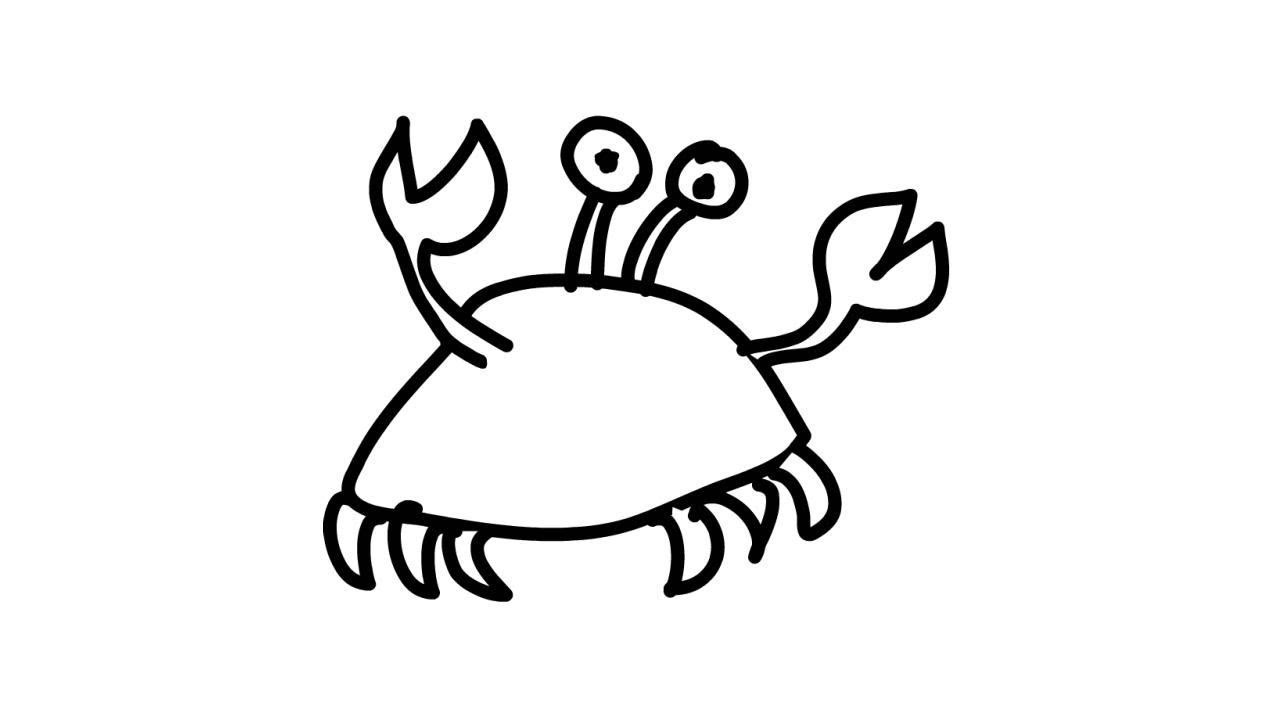 1280x720 How To Draw A Crab