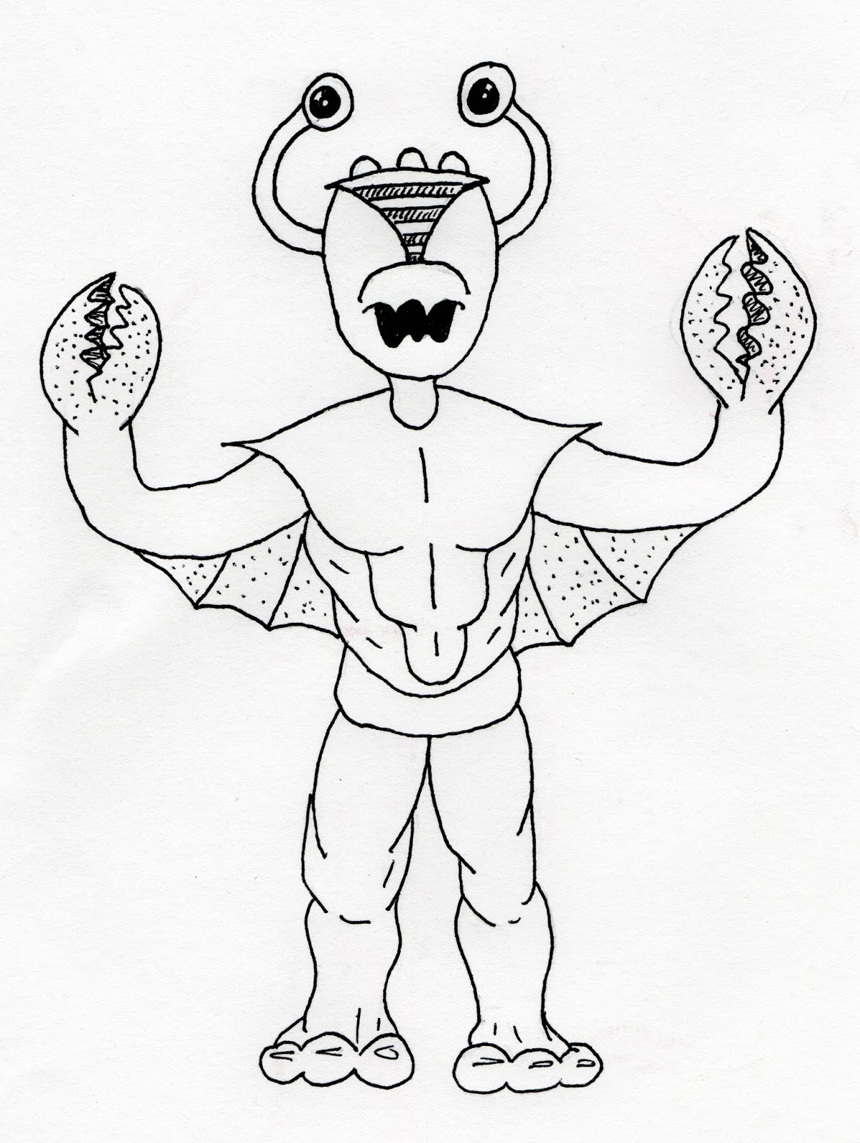 1204x1600 Jared Unzipped Draw Something B Movie Crab Monster