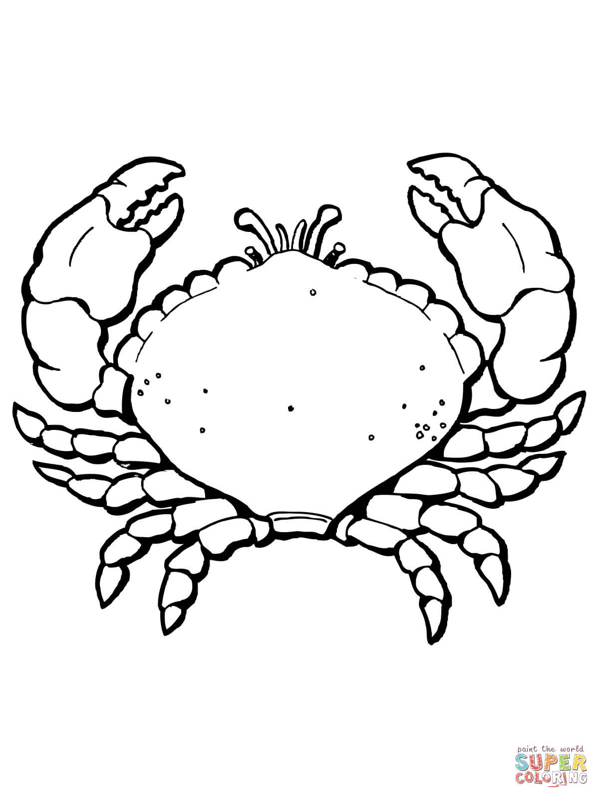 1200x1600 Crab With Big Claws Coloring Page Free Printable Coloring Pages