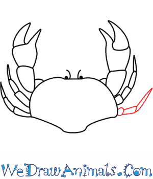 300x350 How To Draw A Crab
