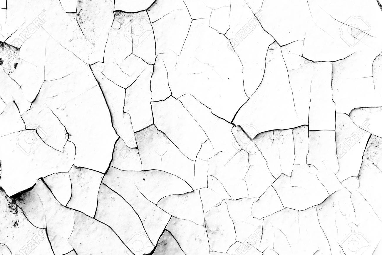 1300x866 Cracking Surface Of White Painted Building Wall Stock Photo