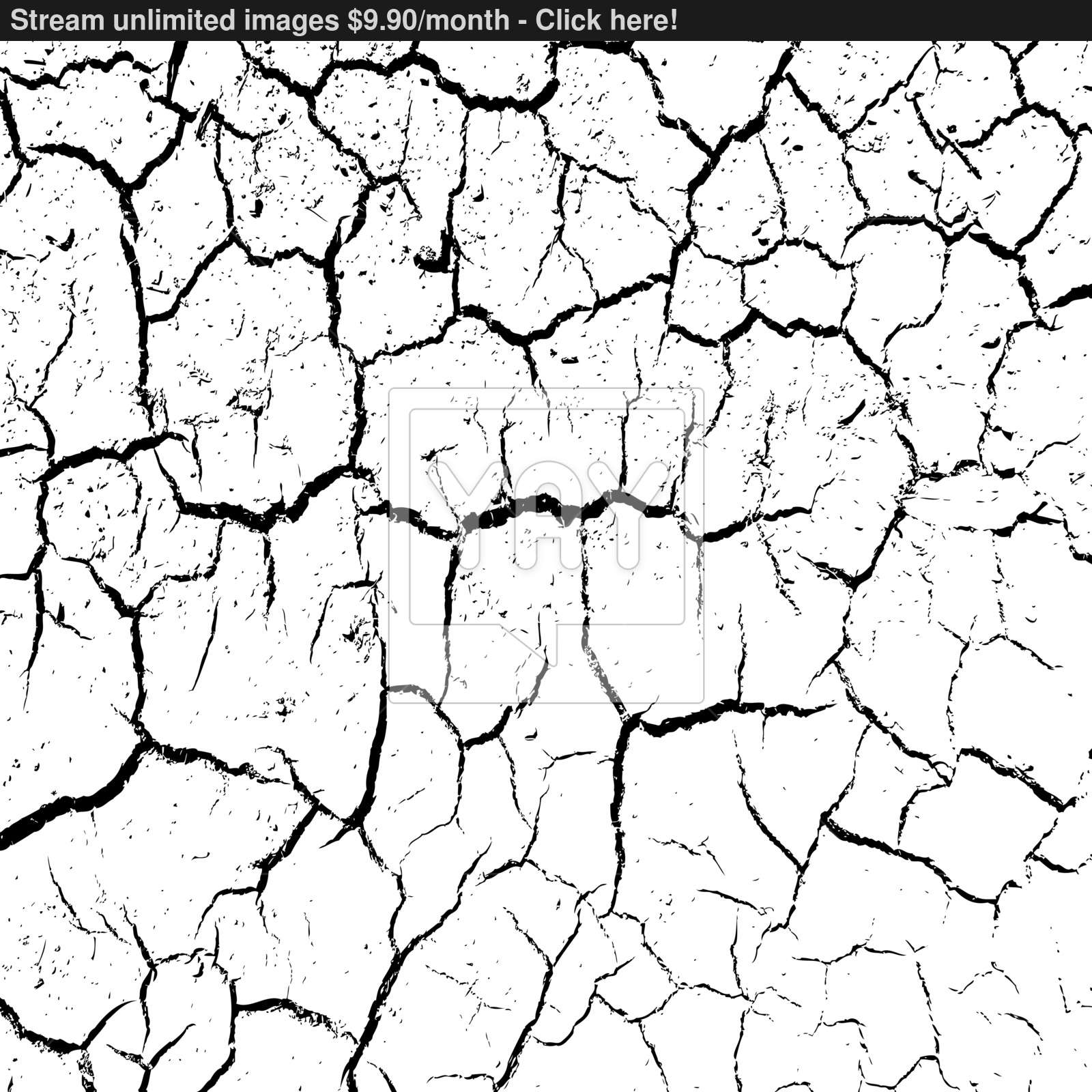 1600x1600 Cracked Clay Ground Into The Dry Season. Vector Illustration