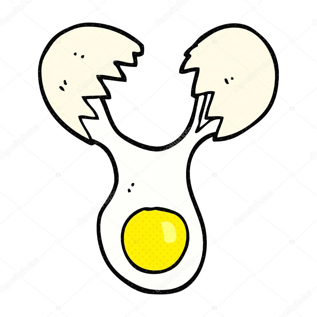 1024x1024 Cartoon Cracked Egg Stock Vector Lineartestpilot