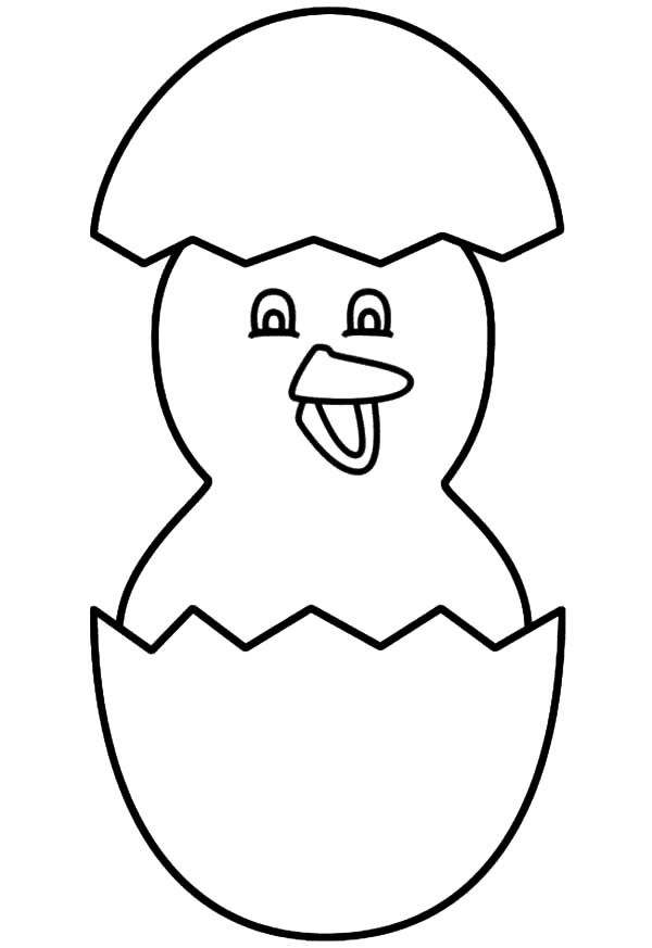 600x873 Cracked Egg Coloring Page Kids Drawing And Coloring Pages