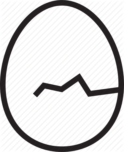 418x512 Cracked, Egg Icon Icon Search Engine