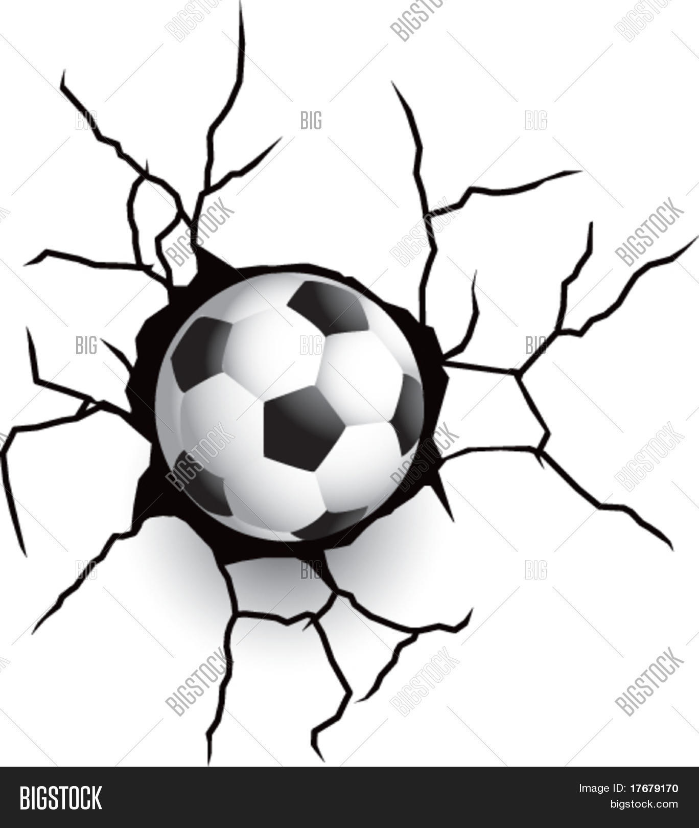 1368x1620 Broken Wall Soccer Football Vector Amp Photo Bigstock