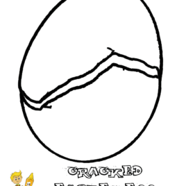 268x268 Cracked Egg Coloring Page Kids Drawing And Coloring Pages