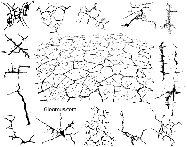 600x472 Free Vector Grunge Cracks, Vectors