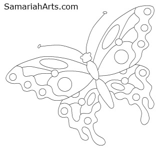 320x303 How To Draw A Butterfly
